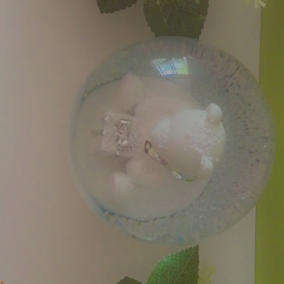 Snow globe,pink and yellow flowers - Picture 2 of 4